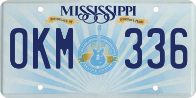 MS license plate OKM336