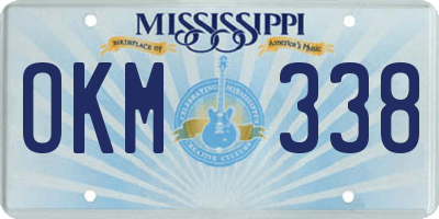 MS license plate OKM338