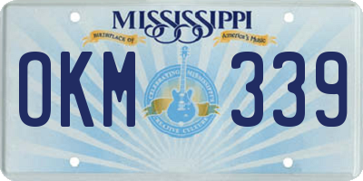 MS license plate OKM339