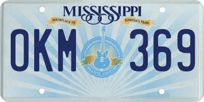 MS license plate OKM369