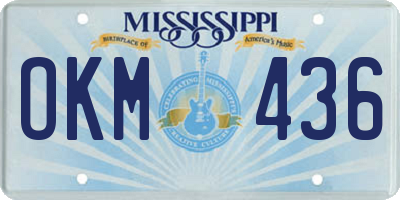 MS license plate OKM436