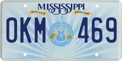 MS license plate OKM469