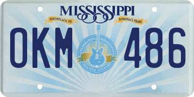 MS license plate OKM486