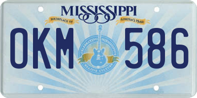 MS license plate OKM586