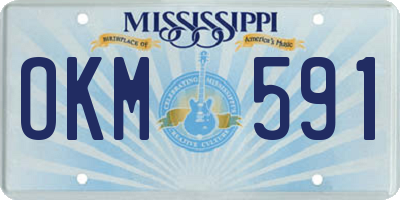 MS license plate OKM591