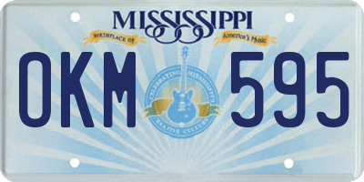 MS license plate OKM595