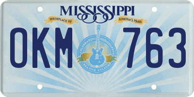 MS license plate OKM763