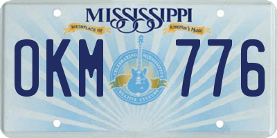 MS license plate OKM776