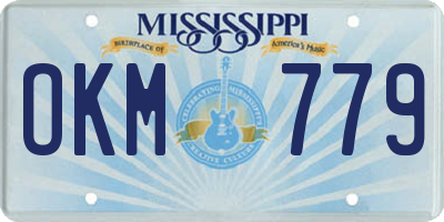 MS license plate OKM779