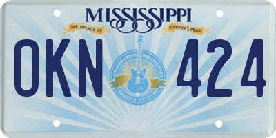 MS license plate OKN424