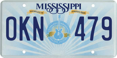 MS license plate OKN479