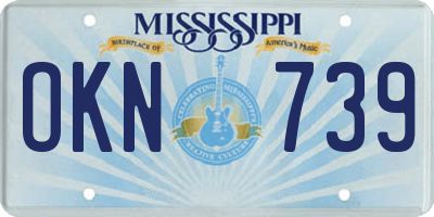 MS license plate OKN739