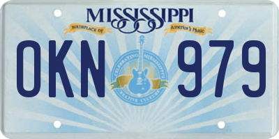 MS license plate OKN979