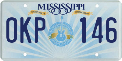MS license plate OKP146