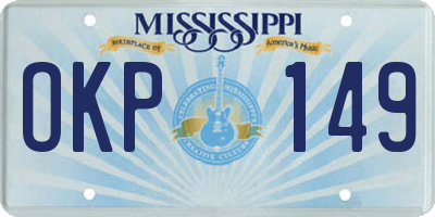 MS license plate OKP149