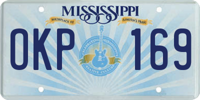 MS license plate OKP169