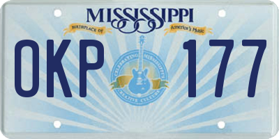 MS license plate OKP177