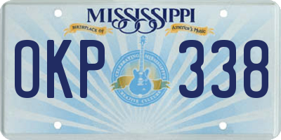 MS license plate OKP338