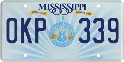 MS license plate OKP339