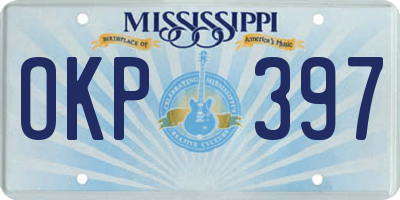 MS license plate OKP397