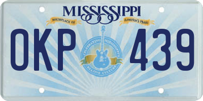 MS license plate OKP439