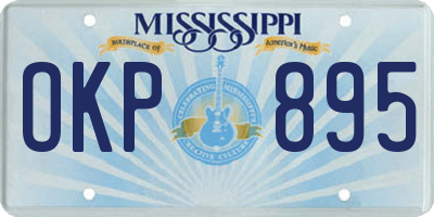 MS license plate OKP895