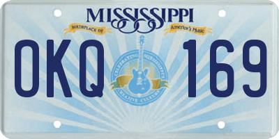 MS license plate OKQ169