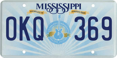 MS license plate OKQ369