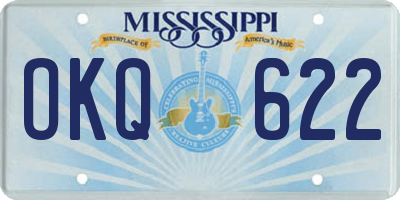 MS license plate OKQ622