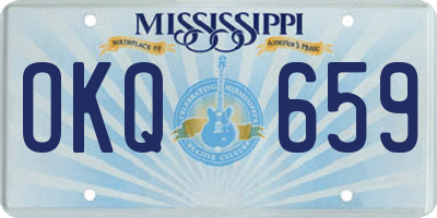 MS license plate OKQ659