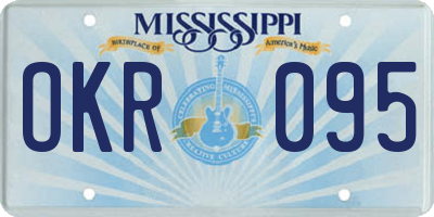 MS license plate OKR095