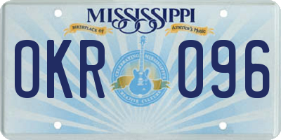 MS license plate OKR096
