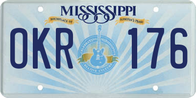 MS license plate OKR176