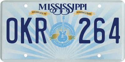 MS license plate OKR264
