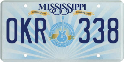 MS license plate OKR338