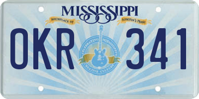 MS license plate OKR341