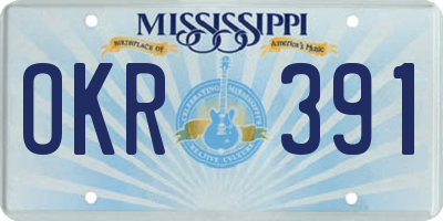 MS license plate OKR391