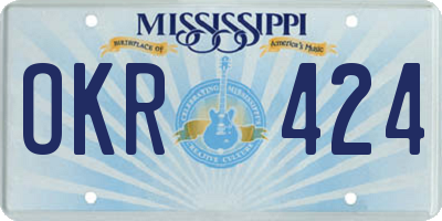 MS license plate OKR424