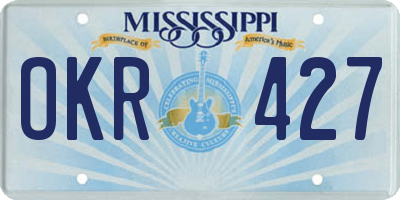 MS license plate OKR427