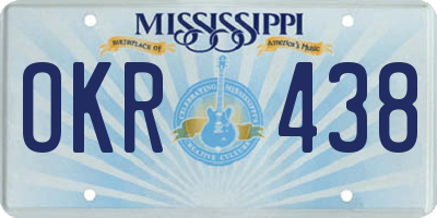 MS license plate OKR438