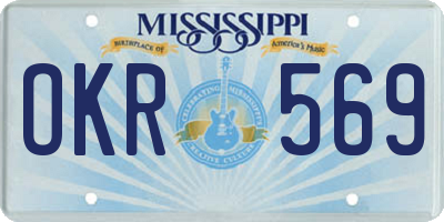 MS license plate OKR569