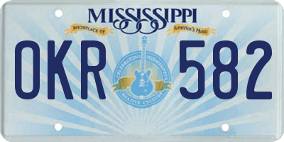 MS license plate OKR582