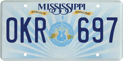 MS license plate OKR697