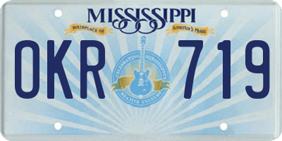 MS license plate OKR719