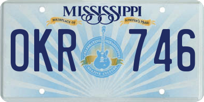 MS license plate OKR746