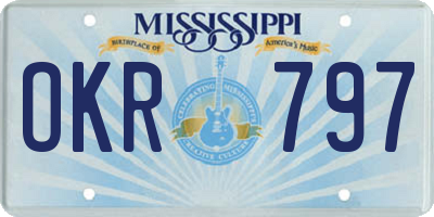 MS license plate OKR797