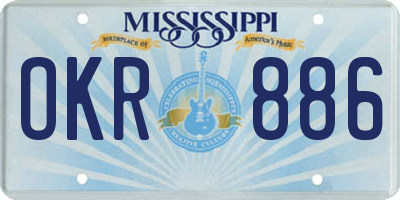 MS license plate OKR886