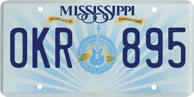 MS license plate OKR895