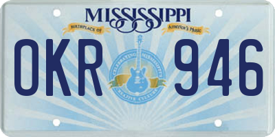 MS license plate OKR946