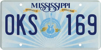 MS license plate OKS169